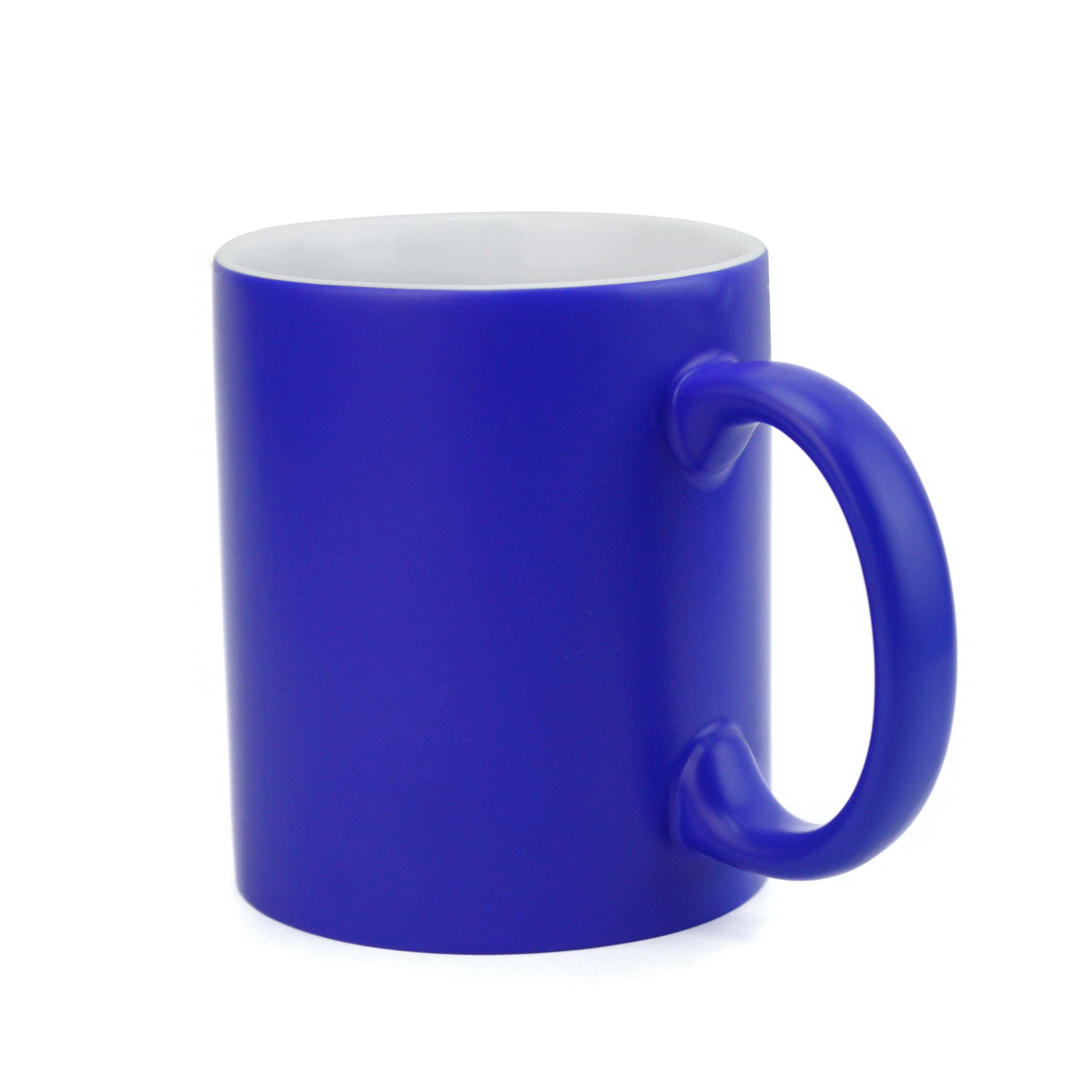 

Wholesale Logo Photo Customizable 11oz Semi-Sanding Office Color Changed Mugs Ceramic Blank Sublimation Travel Camping Mug Cups, Black/blue/red