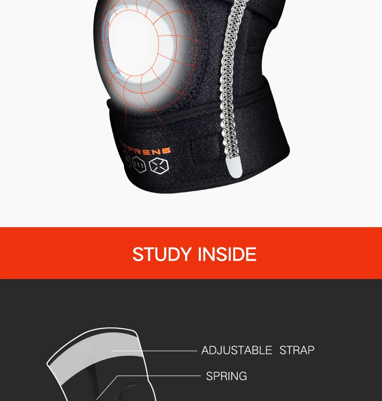 Adjustable Open Patella Support For Swollen Acl Tendon Ligament And