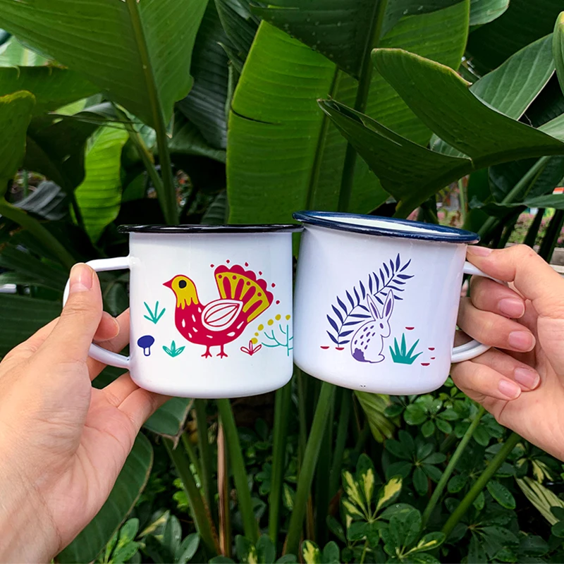 

Wholesale Camping Mug With Custom Printing Enamel Mug For Sublimation 8cm Stocked, White