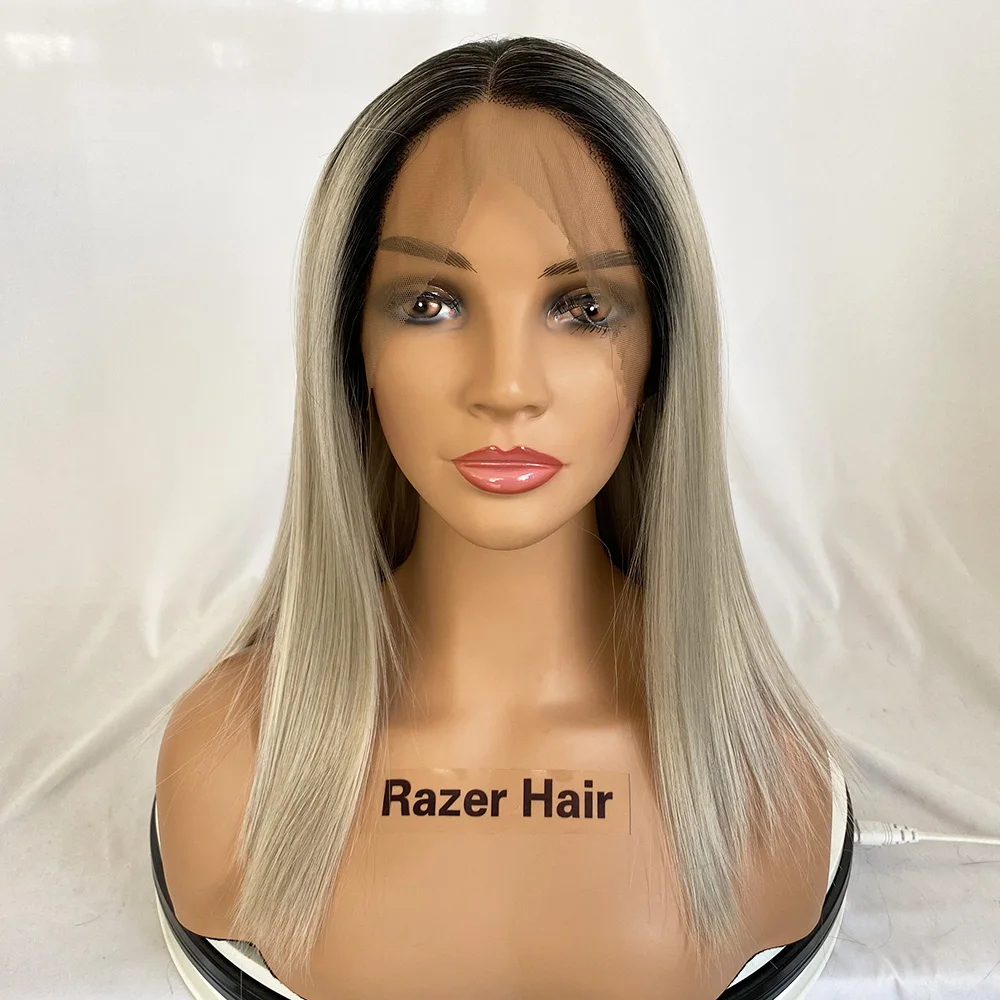 

17 inch Lace front wigs synthetic hair ,high quality synthetic wigs vendors