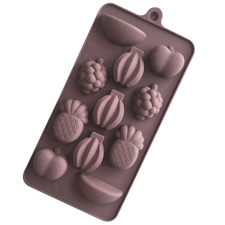 

DIY cake mold Banana pear shape ice tray Fruit series silicone chocolate mold