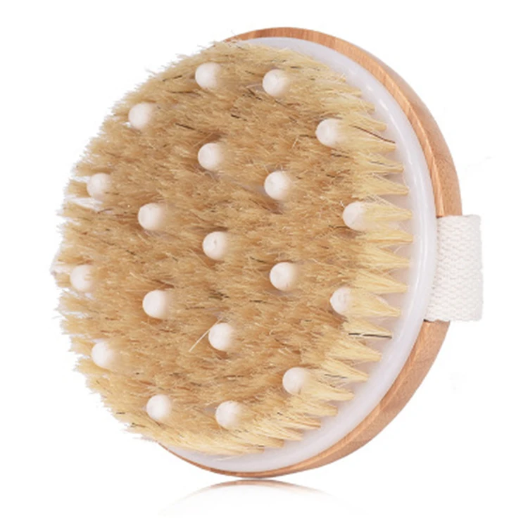 

Wholesale bamboo body brush no handle bamboo dry body brush without handle, Natural