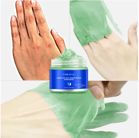 

Green Tea Moisturizing Whitening Exfoliating Calluses Anti-aging Hand Cream 50G Lock Water Repair Hand Mask Nourish