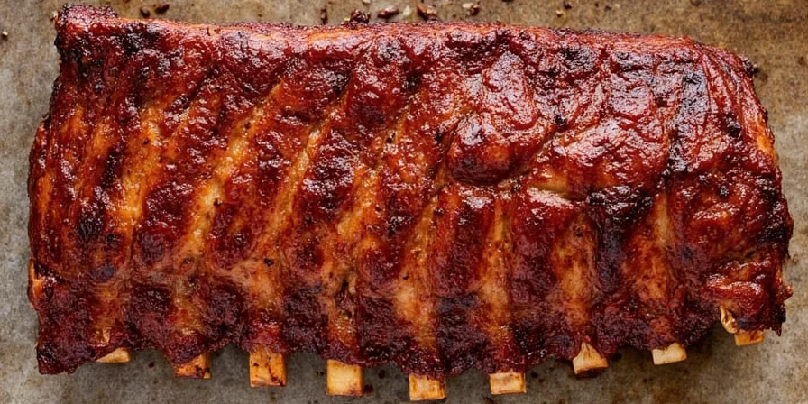 Before and After Oven-Baked Ribs