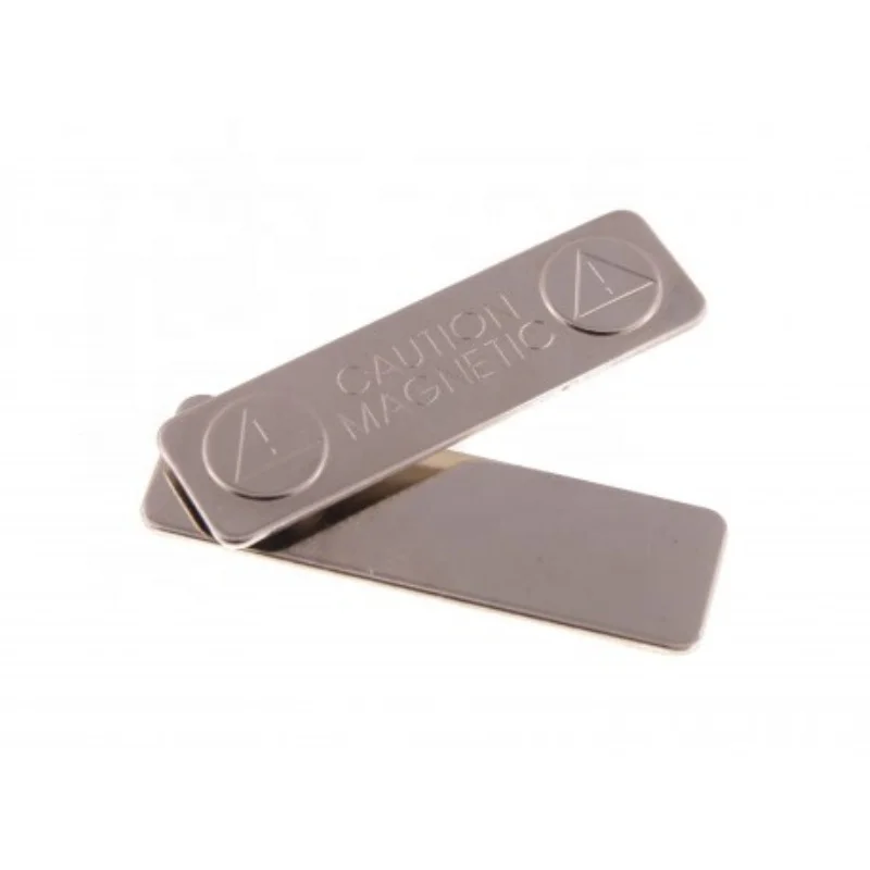 

45x13mm blank reusable metal magnetic nametag