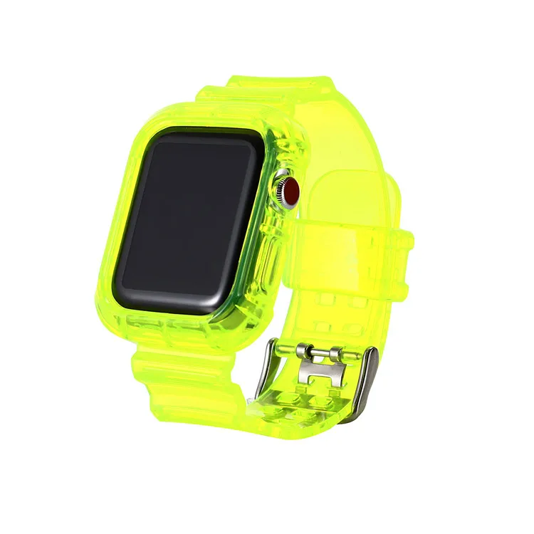 

Transparent Soft Silicone Sports Band Strap Clear Watch Band for Apple Watch Band