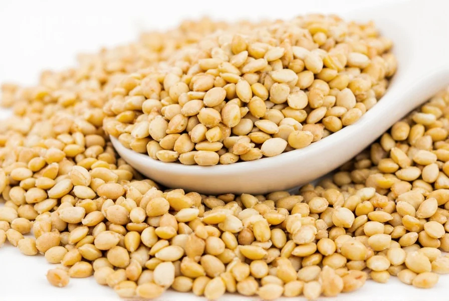 Nutrition label with sesame seeds