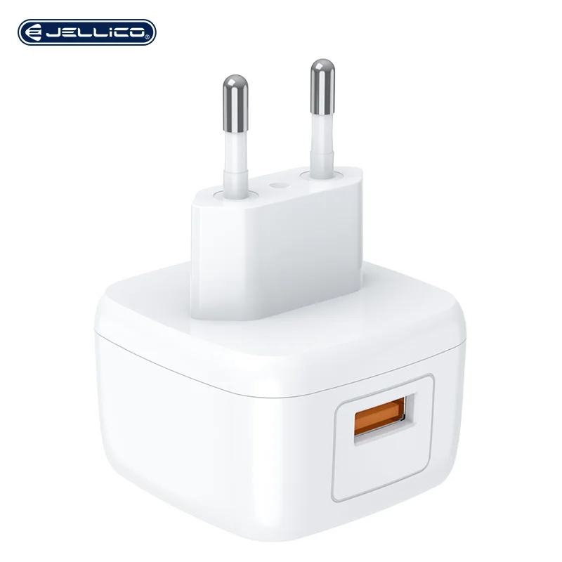 

Wholesale High Quality QC3.0 Wall Charger 18W Single Port Fast Charging Smart Charger USB Mobile Phone Charger, White