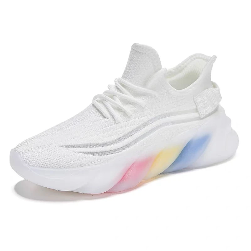 

Wmwomens Sports Shoes with Rainbow Soles and High-top Sneakers