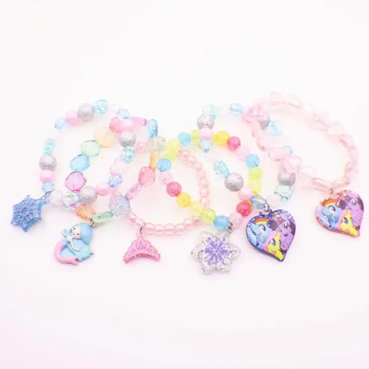 

Custom DIY Charm Rainbow Unicorn Beads Kids Bracelet