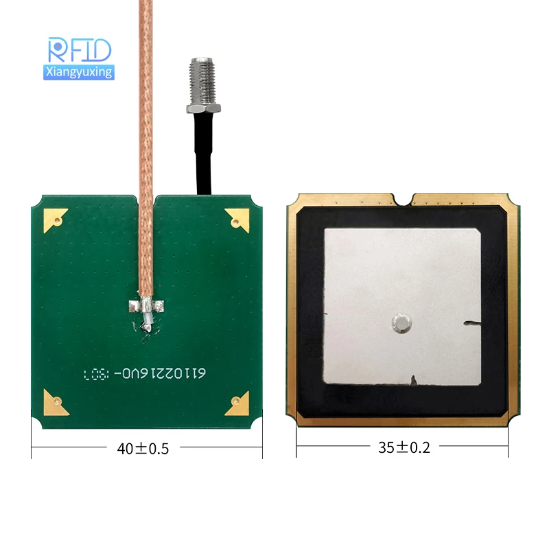 

1.5 dBi High gain Passive UHF RFID Patch Ceramic Antenna Mini antenna Size 35*35mm