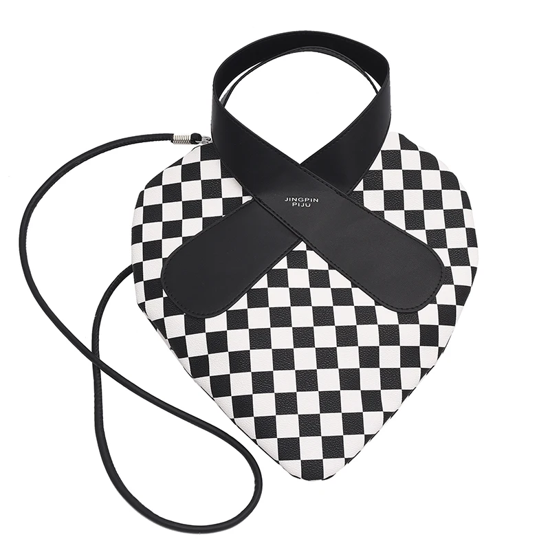 

Wholesale 2022 New Grid Pattern Chain Small Heart Mobile Phone Tote Bag Usa Vendors for Handbags