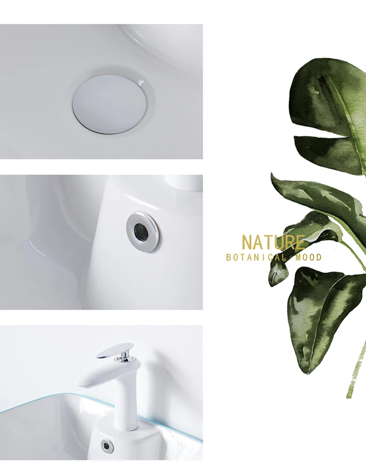 INS design INS style bathroom ceramic pedestal wash basin art basin one piece hand wash basin