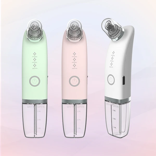 

handheld hydro dermabrasion suction microdermabrasion blackhead remover vacuum, White/pink/green