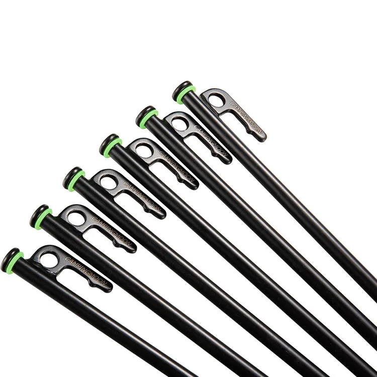 

High Strength Steel Tent Pegs Stake Black Steel Tent Nail Camping Stakes Pegs Heavy Duty Ground Nail