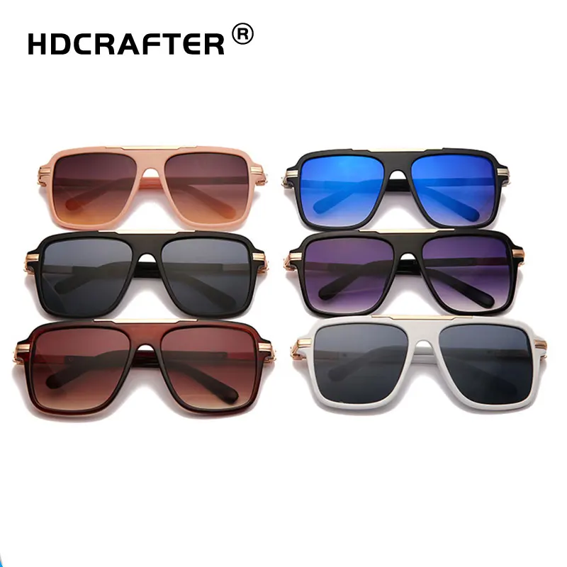 

HDCRAFTER Wholesale new fashion UV400 square oversized sunglasses outdoor sports men's and women's trend large frame sunglasses