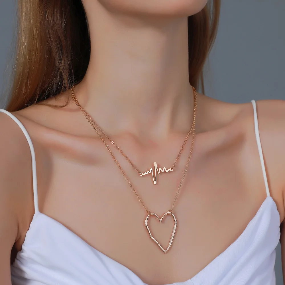

Real gold chunky personalised jewellery stainless steel pendant necklace