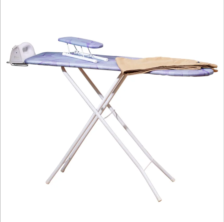 

42-inch heat-resistant cloth blue foldable ironing board top steel fabric folding ironing board