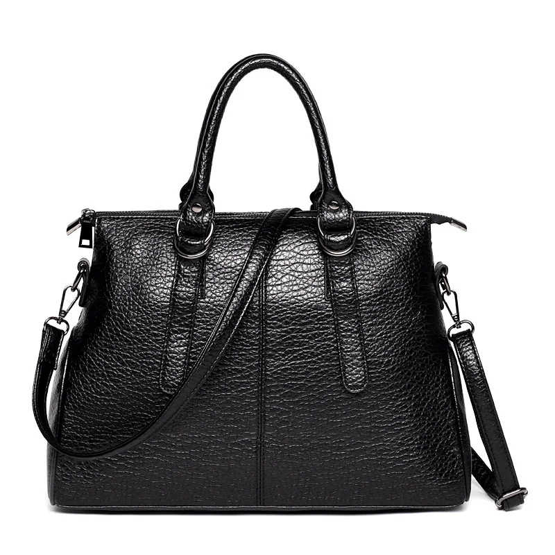 

EG121 Soft leather luxury office hand bag autumn winter bags for women