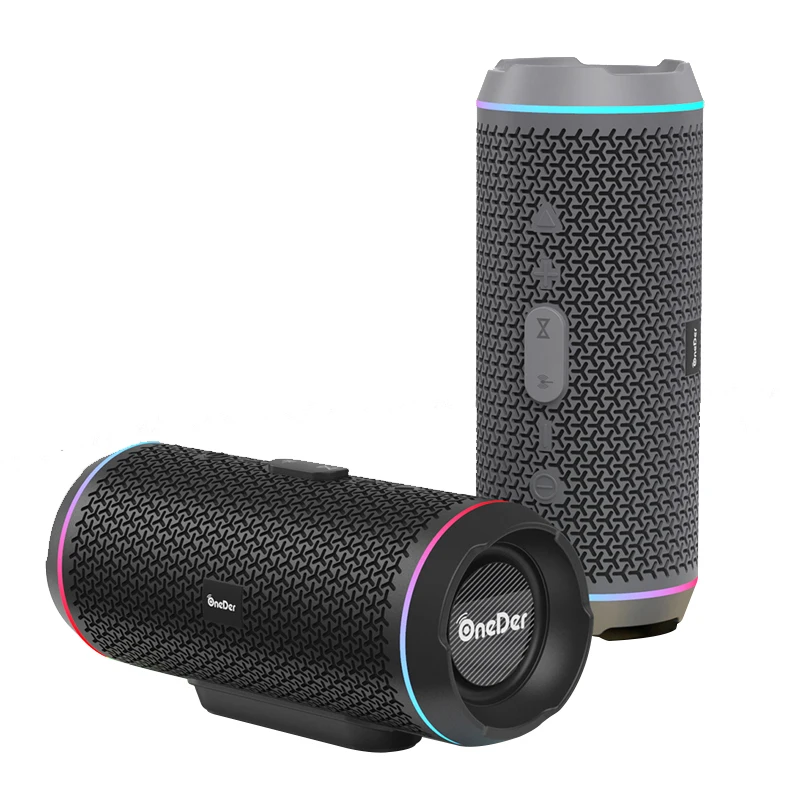 

OneDer V10 outdoor bluetooth Portable speaker Rubber plastic shell