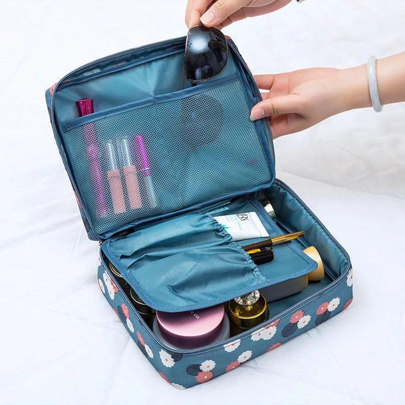 

Hot Sale Multifunction Travel Cosmetic Bag Women Makeup Bags Toiletries Organizer Waterproof Men Storage Make up Cases, 21 colors