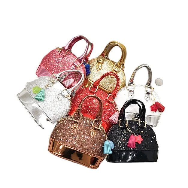 

Shinning Glitter Toddler Purse for Little Girls Mini Shoulder Shell Sequin Handbag Kids Crossbody Bag, White, red, blue, black, pink, ,brown,sliver,golden,