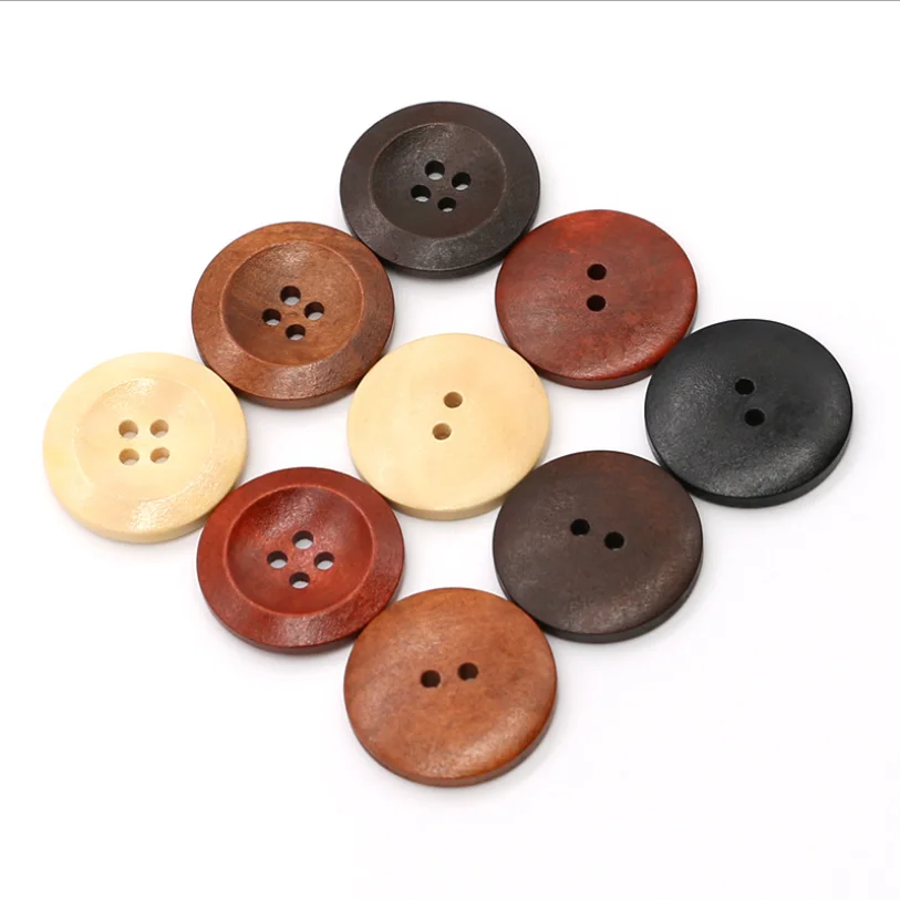 

Eco-friendly Custom Natural Wooden Buttons, Custom color