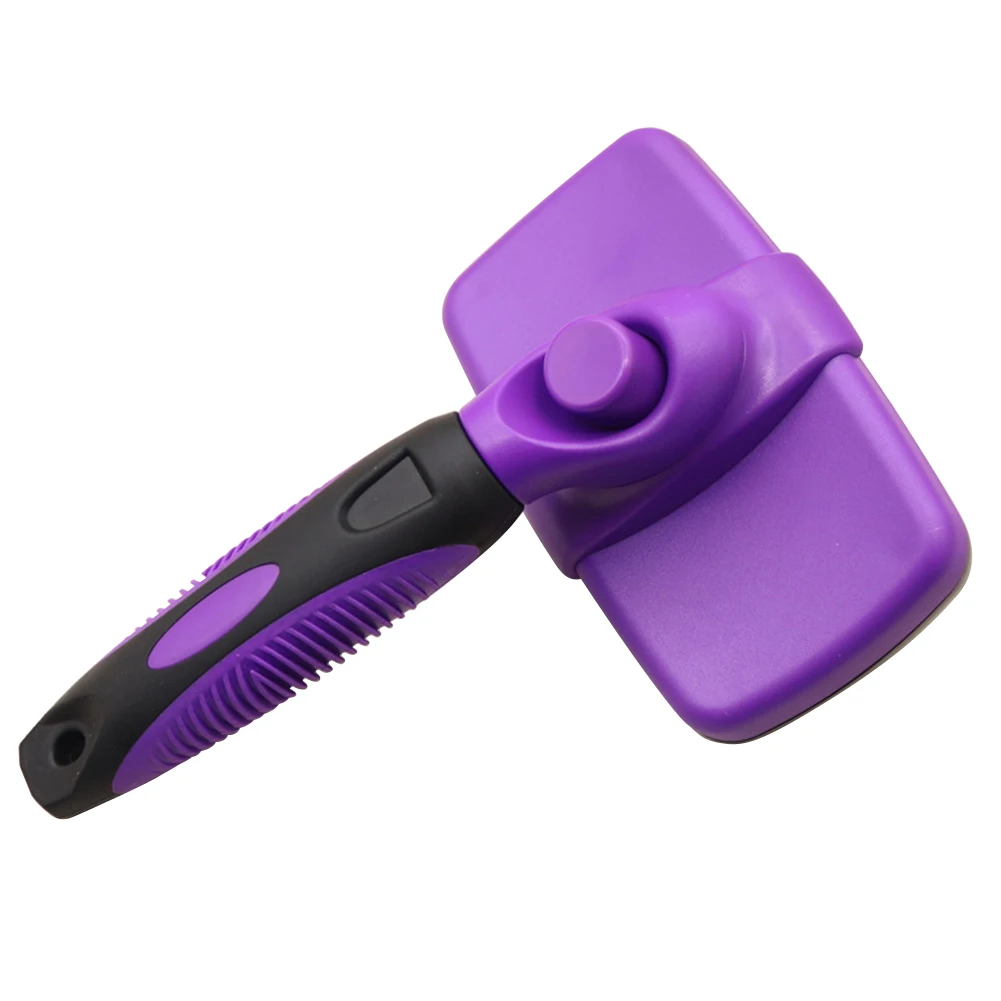 

Easy Using Factory Price Dog Brush For Shedding Dog Hair Brush Pet Grooming Comb With Self Cleaning Botton