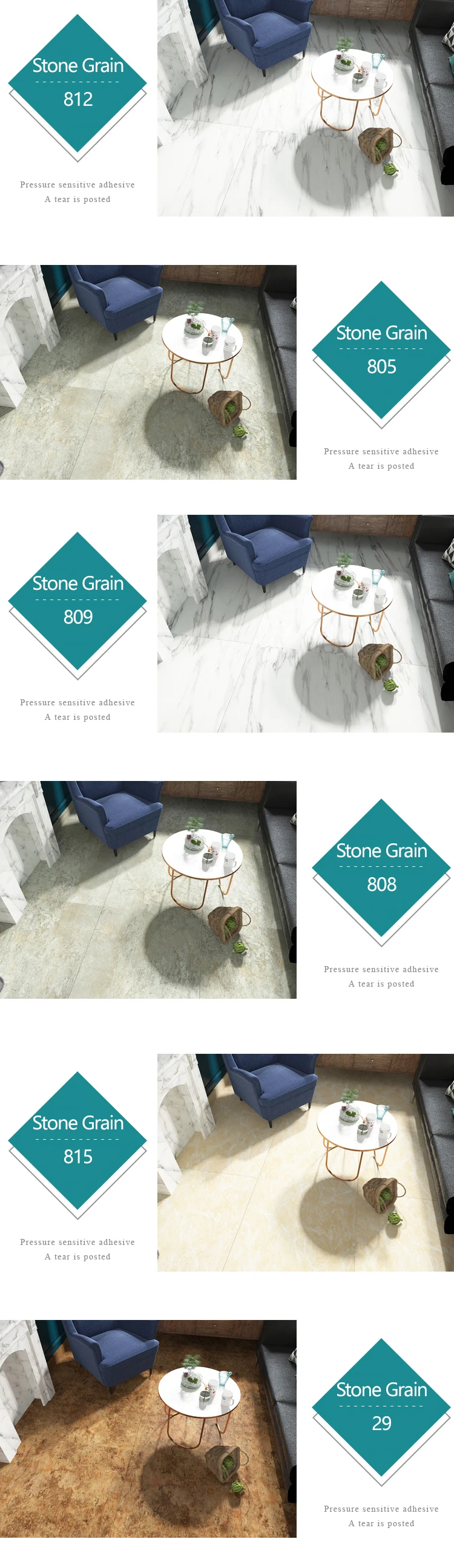Lower Price Home Decoration Self Adhesive Floor, New Design Home Decoration Self Adhesive Floor Sticker/