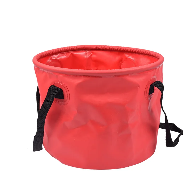 

Portable Folding Car Wash Bucket Cleaning Bucket Storage Bag Outdoor Camping Fishing Bucket, Green/red/blue/yellow/rose red/khaki