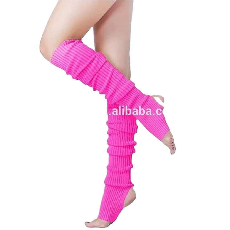 

Women Dance Yoga Ballet Over Knee High Footless Sock Thigh High Knit Long Leg Warmer Super Long Cable Knit Leg Warmers Leggings