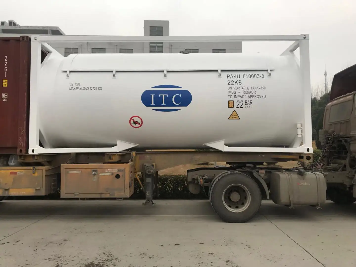 40ft asme 液化天然气 (lng) iso 罐式集装箱