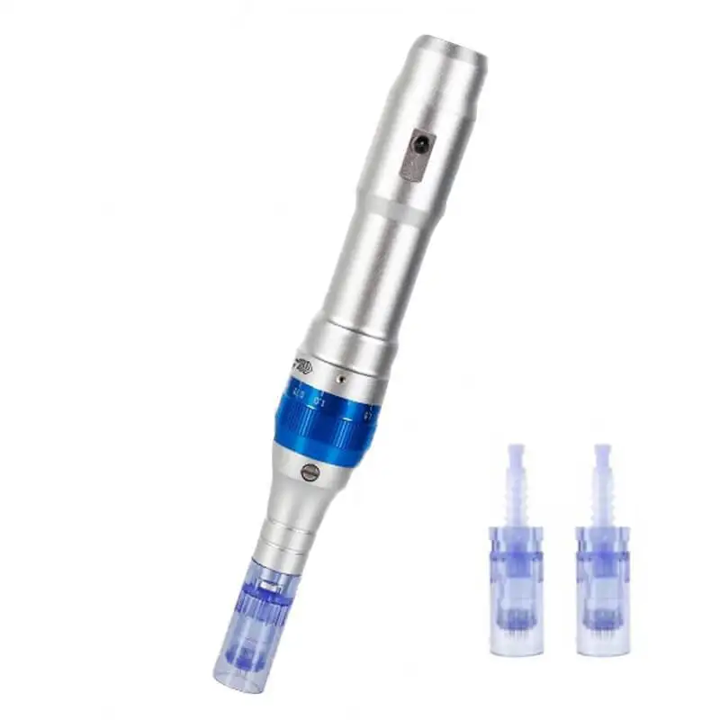 

High Quality Electric Rechargeable Microneedling Pen With Cartridge Medical Titanium Needle Professional Ultima A6 Derma Pen, Colorful