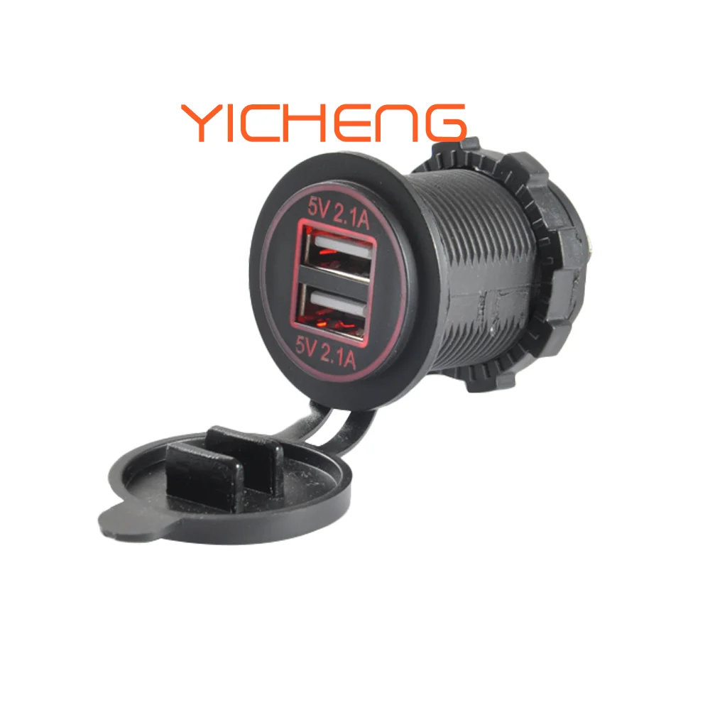 

12V 5V 4.2A LED Light Dual Port Car Charger USB