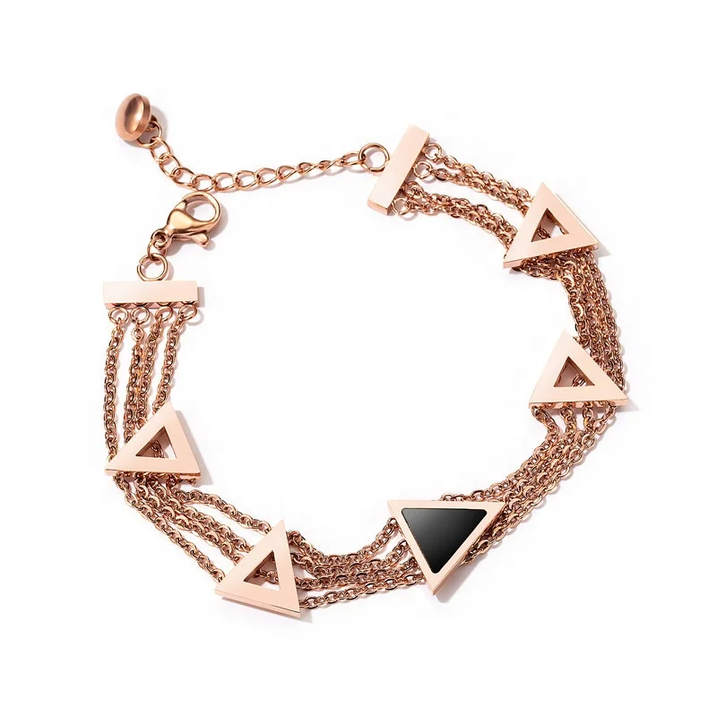 

gemstone gold plated bracelet femme