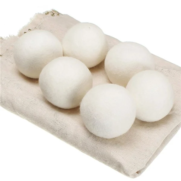 

Reusable 6 pack xl Organic Soft Sheep Eco Laundry Cotton Wool Balls for dryer set, Custom color