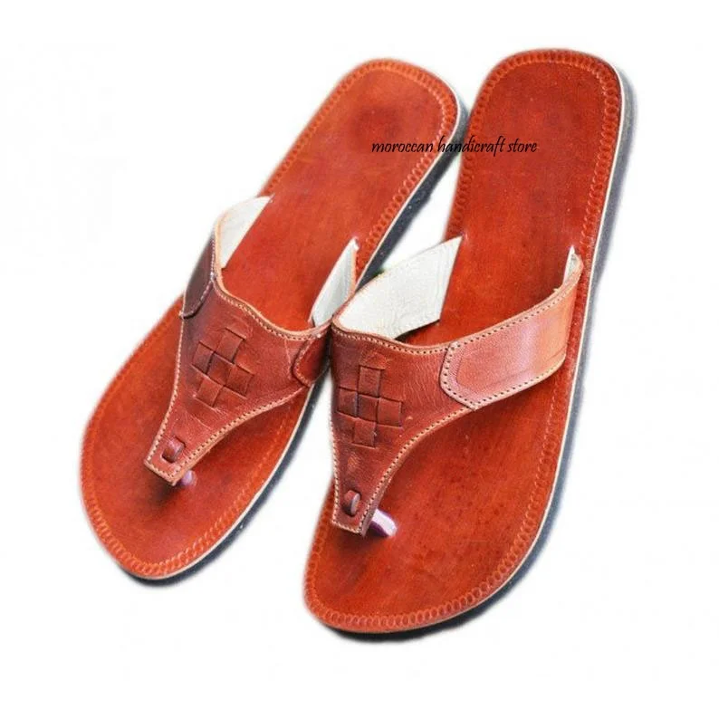handmade leather slippers