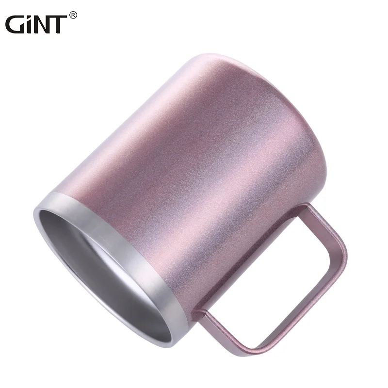 

12oz Customized 304 stainless steel water mug tumbler with holder High Quality double wall vacuum mug