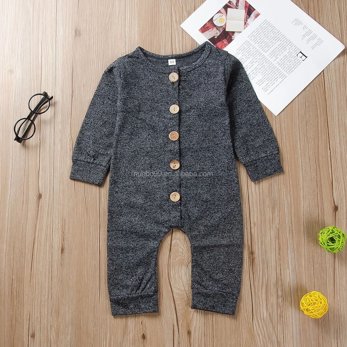 Wholesale Newborn Baby Clothes Organic Cotton Baby Plain Colorful