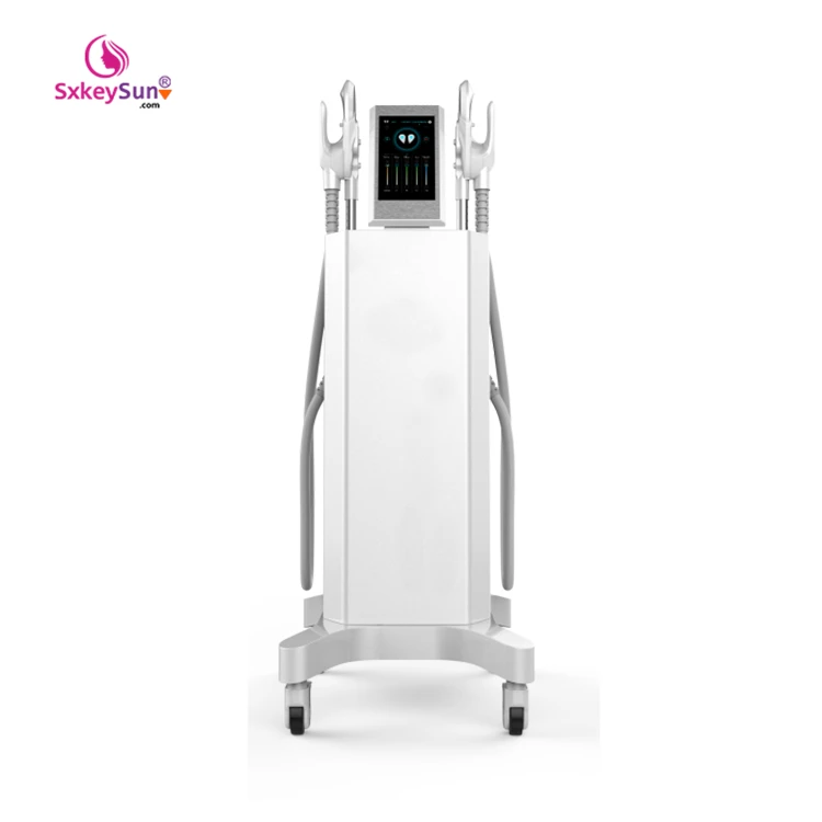 

electromagnetic therapy ems muscle stimulator abs muscle stimulator fat burner accelerator muscle stimulation massage machine, White