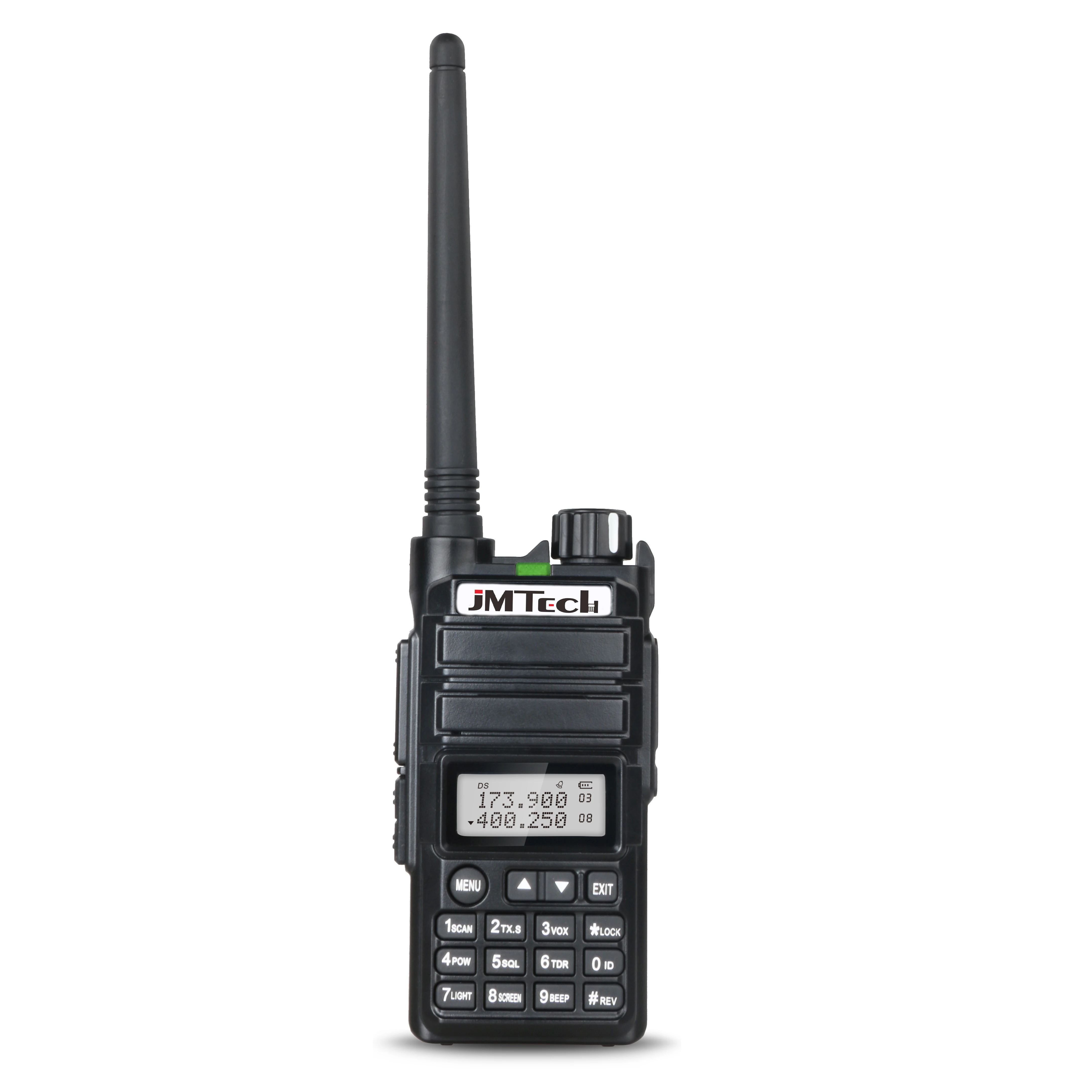 

Wireless Tour Guide System Dual Band Long Range 2 Way Radio Amateur Radio Transceivers Ham Radio Walkie Talkie JM-X1UV, Black