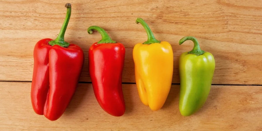 Thai chilies lined up showing thin and pointy features.