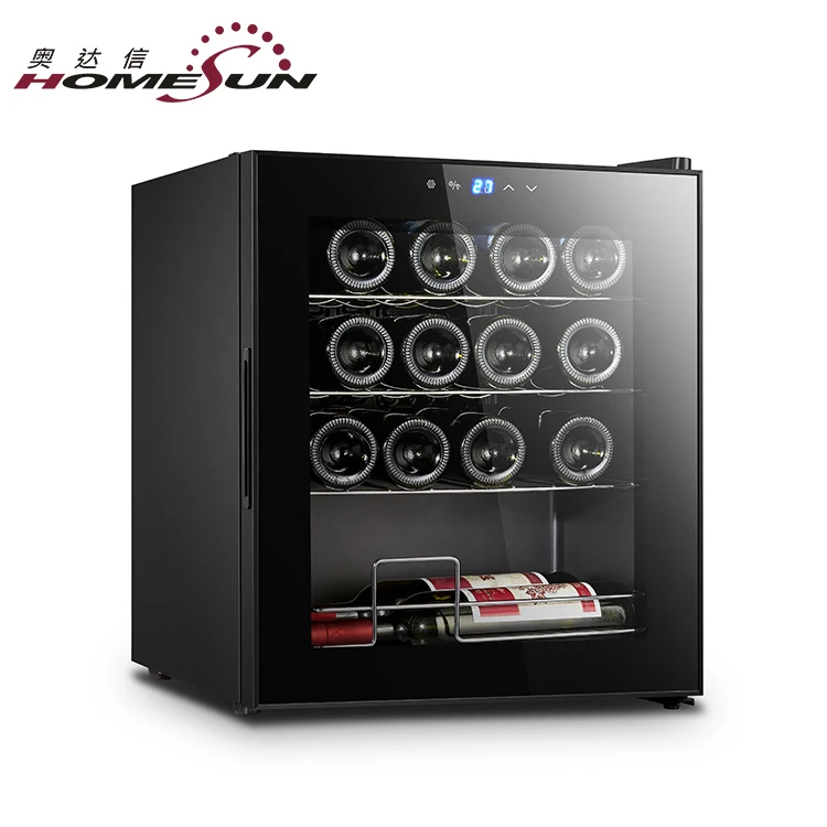 Luxury wine cooler, glass wine cellar 16 bottle wine refrigetor
