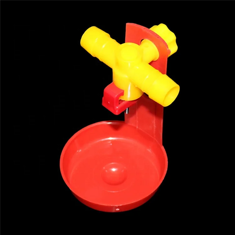 

50 PCs Chicken Tee Drinking Cup Poultry Bird Hen Quail Bird Waters Chick Drinker Feeder Cup Automatic Water Bowl
