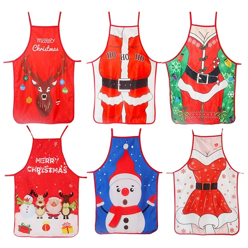 

Free Shipping Christmas Decorations for Home 50cm x 70cm Christmas Apron Xmas Decor Noel Navidad 2021 New Year Cristmas Gift