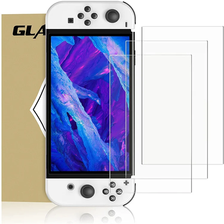 

3 Pack Anti Scratch 2.5D 9H Tempered Glass Screen Protector Film For Nintendo Switch OLED 2021