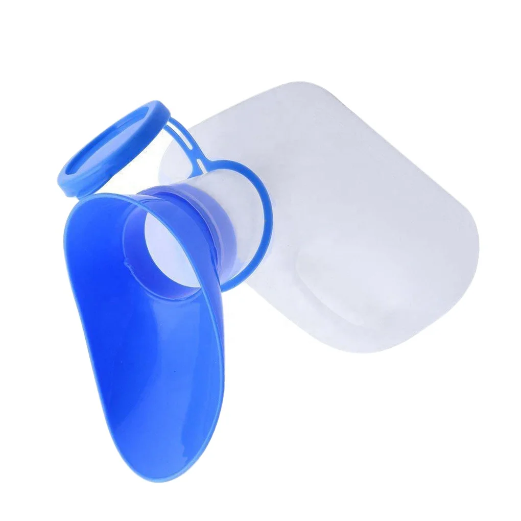 

Portable Plastic Mobile Urinal Toilet Aid Bottle Outdoor Camping Car Urine Bottle For Women Men Journey Travel Kit AD, Blue