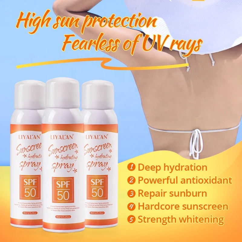 

Korean Private Label Long Lasting Whiten Moisturizing SPF 50 Sunscreen Spray