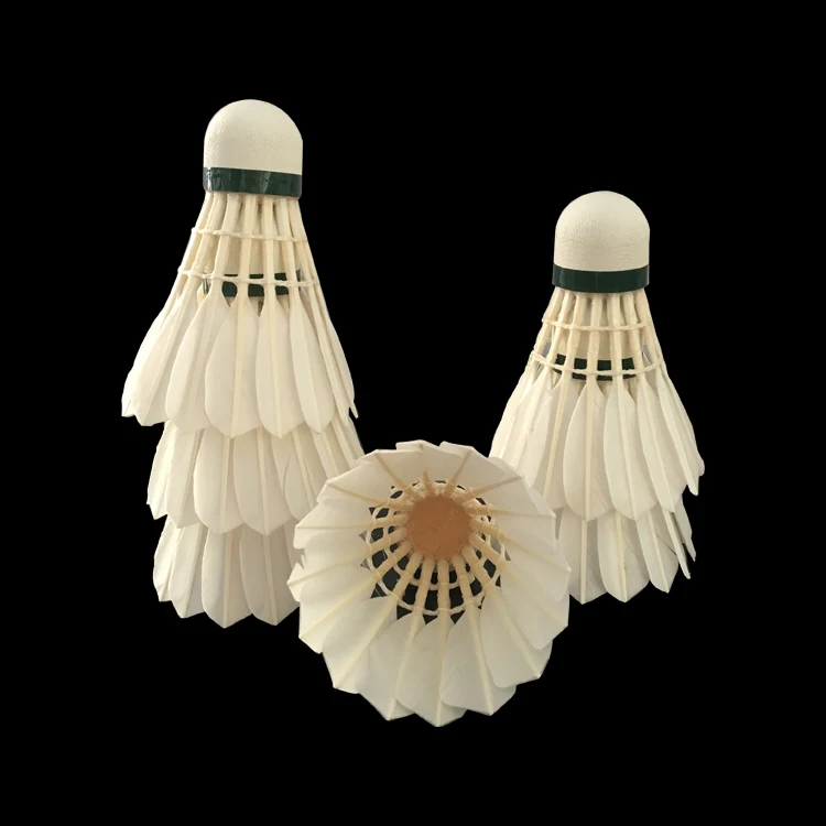 

Wholesale Competition A Class Badminton Shuttlecock Goose Feather Shuttlecock, White