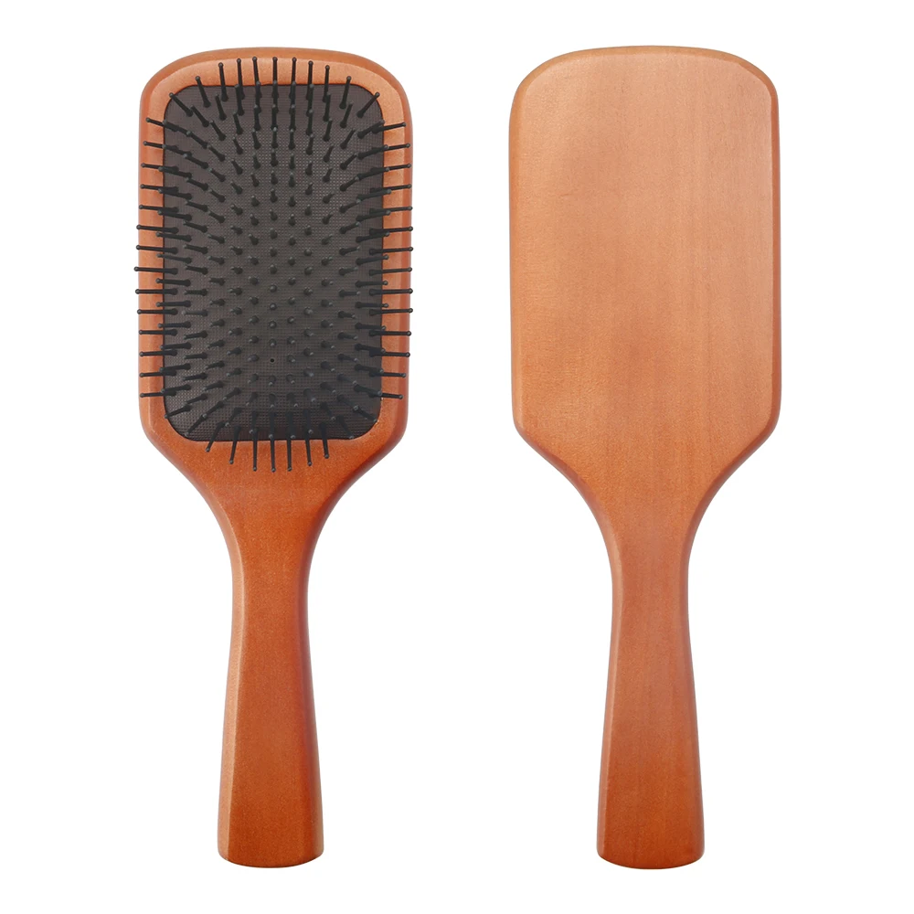 

natural high quality woman Restoring ancient ways Massage the scalp anti-static smooth handle air cushion wooden hair comb
